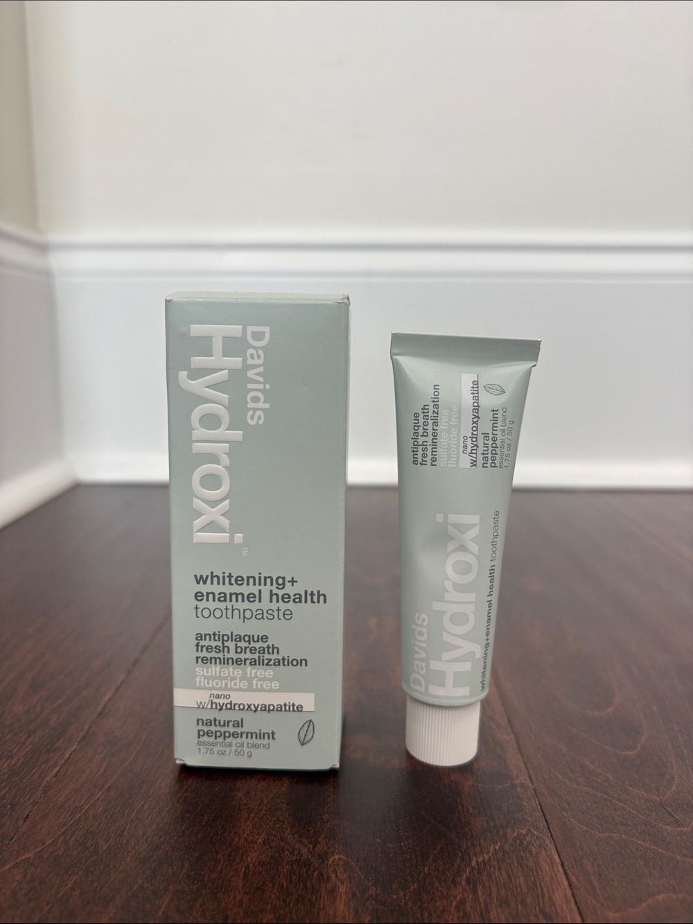 Davids Hydroxi Nano Hydroxyapatite Toothpaste 1.75oz Peppermint NEW